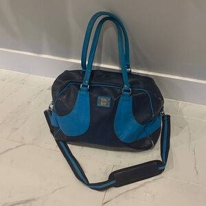 Lululemon Athletica Blue and Black Travel Bag